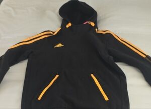 adidas Kids Black and Orange Hoodie